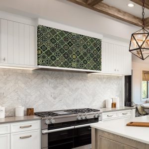 Behang – Olive Mosaic